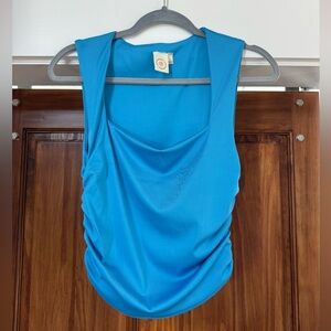 Chic Blue Sleeveless Top for Women